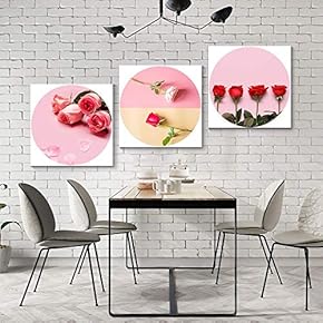 3 Panel Canvas Wall Art Delicious Food Pictures Home Wall Decorations for Bedroom Living Room Paintings Canvas Prints Framed - 12"x12"x3 Panels
