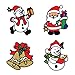 Christmas Decorations Window Clings 12-Pack I Christmas Stickers Decor I Re-Usable Christmas Decorations I Christmas Window Clings for Glass Windows Santa Claus, Snowman & Many More Indoor & Outdoor