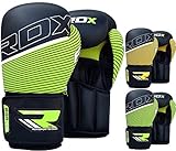 RDX Women Boxing Gloves Maya Hide Leather Gel Sparring Glove Punching Bag Ladies Mitts Training Muay Thai F7