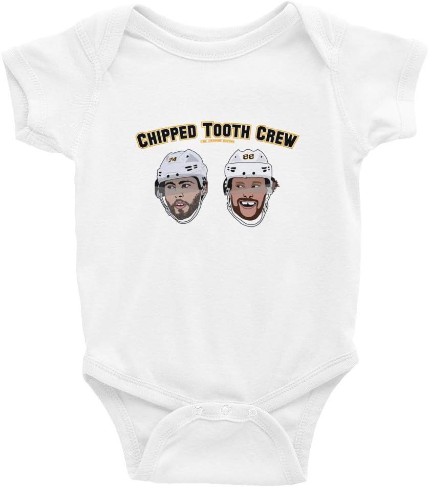 The Awesome Boston 'Chipped Tooth Crew' Pastrnak and Debrusk Infant Bodysuit