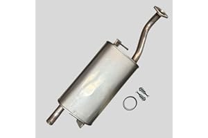 Stainless Steel Direct Fit Muffler Compatible with Toyota Corolla 1.8L 2003 to 2005/2009 To 2013 FWD Vehicle Only