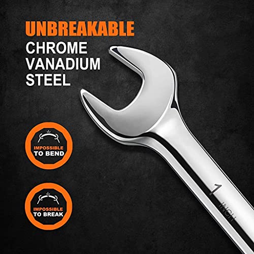 Tacklifetools 32PCS Combination Wrench Set Metric And Standard, 1/41