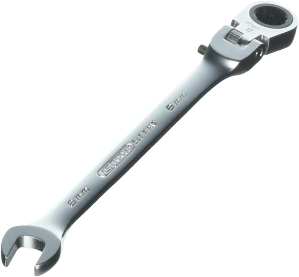 KS Tools 503.4808 8mm Gear+ Flex Head Comb Spanner, Transparent, 8 mm