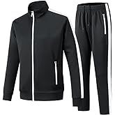 Feiairuike Men's Tracksuits 2 Piece Outfits Sweatsuits for Men Long Sleeve Track suits Athletic Full Zip Active Sports Sets