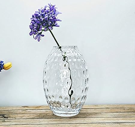 Honeycomb Glass Large Artisan Vase 37 Cm High Interior Decor