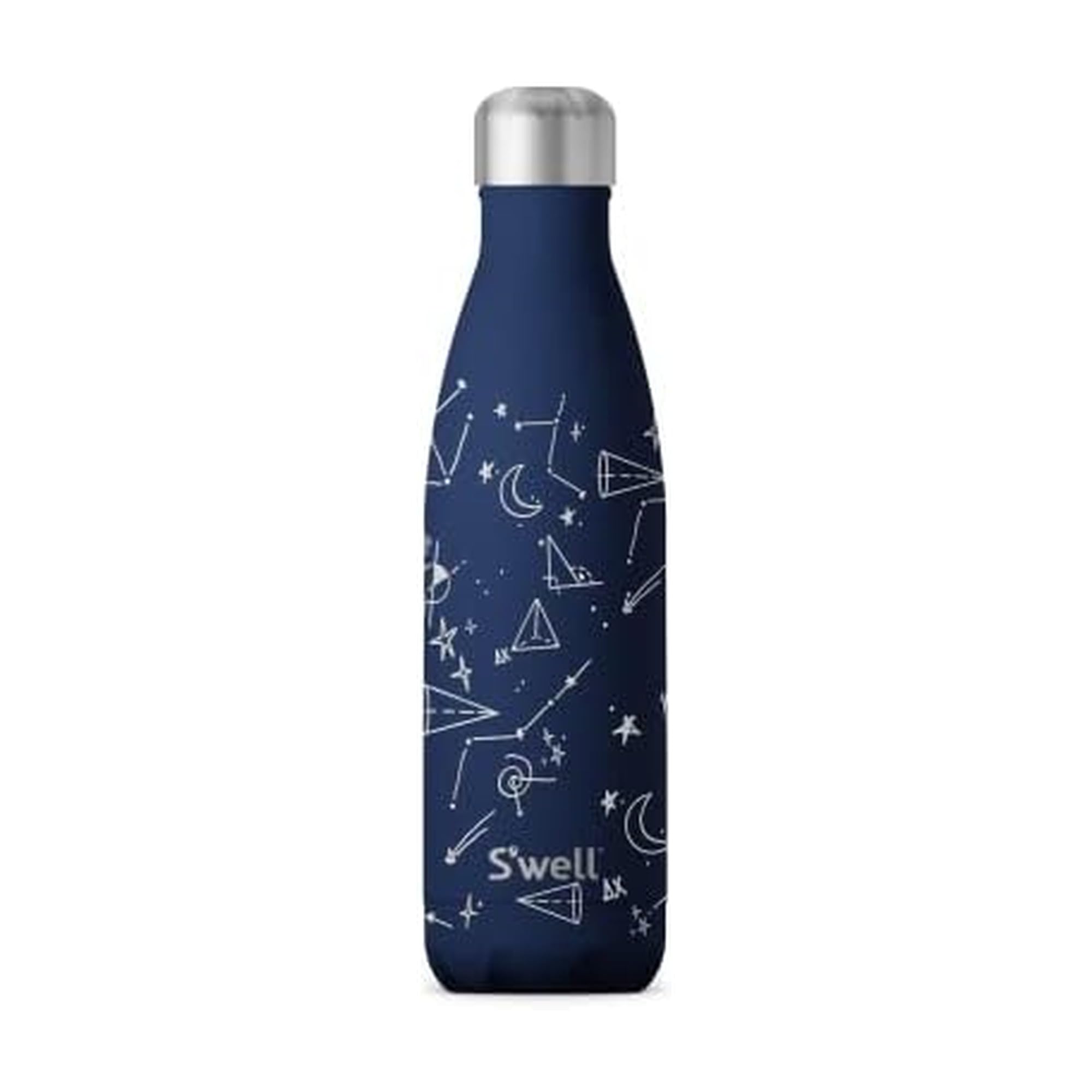 S'well Original Water Bottle, Midnight Sky, 500ml, Vacuum Insulated Bottle Keeps Drinks Cold and Hot, BPA-Free Stainless Steel Leak Proof On the Go Hydration