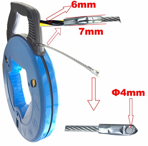 image for ezitown 3 core woven wire puller set 30meters 100FT cable pulling elec