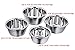 TeamFar Stainless Steel Mixing Bowl Set, Nesting Cooking Bowls, Solid & Durable, Mirror & Matte Polish, Set of 4 (Compact Size include 4 - 3 - 2.5 - 1.8 Qt.), Dishwasher Safe
