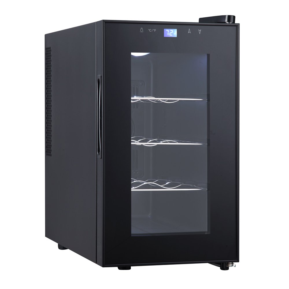 Qlima Nevera para Vino Potencia W Capacidad LColor Negro Metal FWK