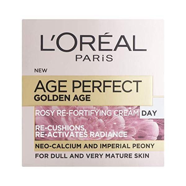 L’Oreal Paris Face Moisturiser, Age Perfect Golden Age Day Cream, Rehydrates and Restores Appearance Of Skin [50ml]