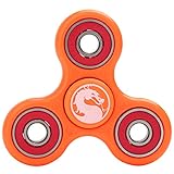 Tri-Spinner Fidget Toy EDC Focus Toy Stress Reducer with Hybrid Ceramic Bearing (Orange, One Size)
