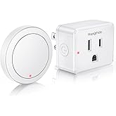 HAPYTHDA Garbage Disposal Wireless Switch Kit, Remote Control Outlet, No Drilling On Sink Top, Air Switch Garbage Disposal, 15A/1500W with 4000V Anti-Surge, 500 Feet RF Range
