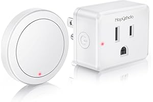 HAPYTHDA Garbage Disposal Wireless Switch Kit, Remote Control Outlet, No Drilling On Sink Top, Air Switch Garbage Disposal, 15A/1500W with 4000V Anti-Surge, 500 Feet RF Range