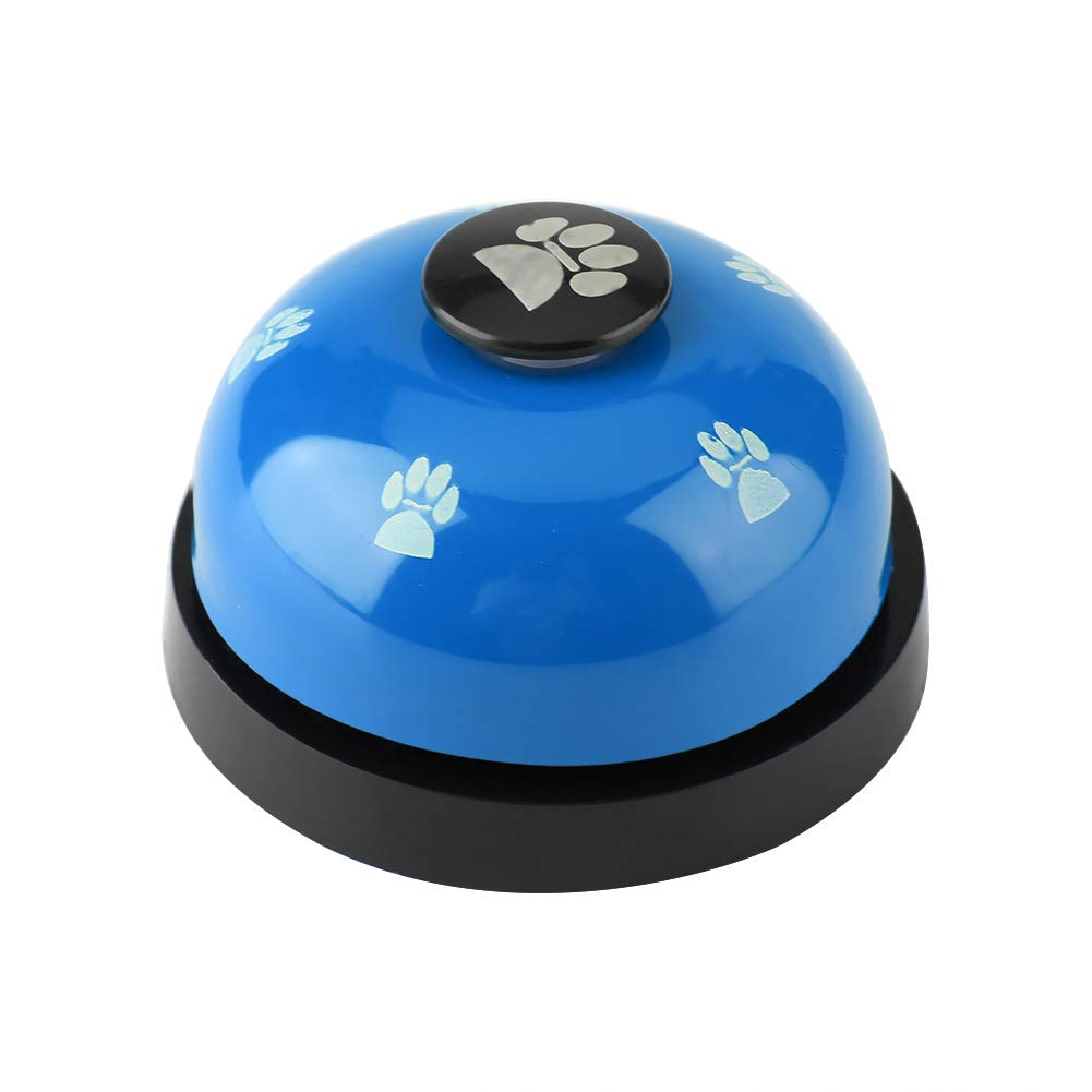 Pet Training Bells, Iron Sturdy Cute Cartoon Pet Bell Dog Puppy Pet Potty Training Bells Doggy Door Bell for Dog Cat(Blue)