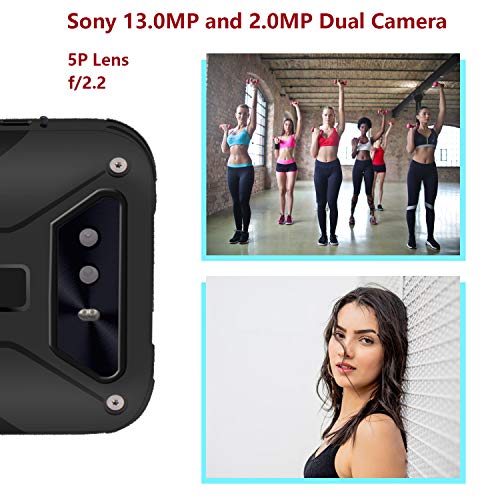 CUBOT-Quest-Lite-4G-IP68-Mvil-Todorerreno-para-Viajes-o-Deporte-Smartphone-Impermeable-Botn-Personaliado-3GB-RAM-50-Pulgadas-Android-Dual-SIM-Dual-Cmara-12Mp-3000mAh-Type-C-Negro-y-Rojo