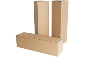 480×130×130mm (18.9"x5.1"x5.1") Long Corrugated Cardboard Boxes Mail Small Parcel Post Boxes for Posting Brown Mailing Post S