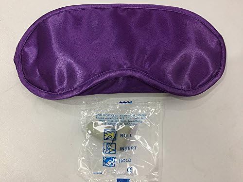HAOBAIMEI Sleep Mask, Eye Mask For Sleeping Night Slumber Masks Covers For Women Men Kids Girls, Portable Blocks Light Comfortable Eyeshades Travel (Purple)