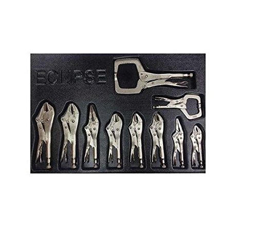 Click Here to See More Images Eclipse E10TRAY Straight Jaw Locking Pliers Set, 10 Piece