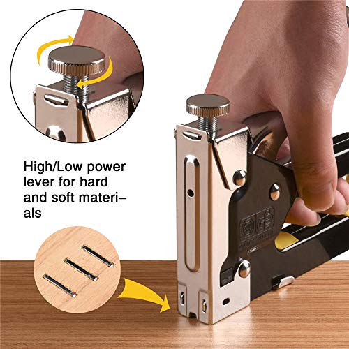 3 in 1 Heavy Duty Staple Gun with Staple Remover, Hand Operated