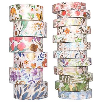 Set 18 Washi Tape Decorativi - Nastri Adesivi Per Fai Da Te E Craft - Foto 7