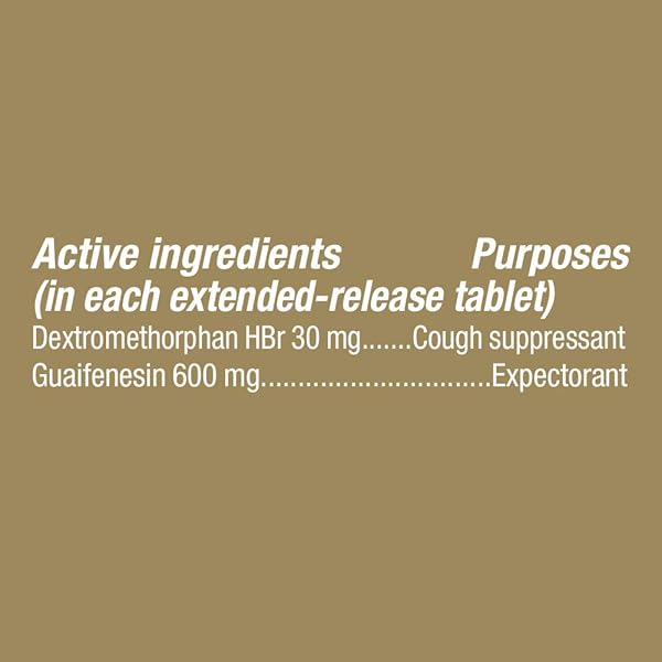 GOODSENSE MUCUS RELIEF DM, GUAIFENESIN 600 MG AND DEXTROMETHORPHAN HYDROBROMIDE 30 MG EXTENDED-RELEASE TABLETS