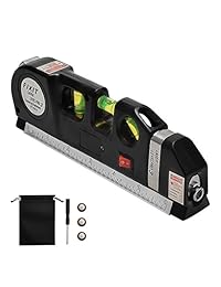 Láser cinta métrica reglas, carboss Multipurpose Nivel láser Laser, línea 8 ft 2.7 yard cinta métrica regla ajustar estándar y métricas reglas herramientas, mejor artesano profesional AUTO nivelación láser nivelador