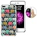 iPhone 7 Case,Apple 7 Case, LAACO Beautiful Clear TPU Case Rubber Silicone Skin Cover for iPhone 7 - Henna Mayan Aztec tribal elephant