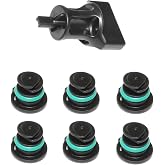 DPTOOL Oil Drain Plug No Leak 06L103801 6 Pack for VW Audi 1.8L 2.0L Petrol | with Oil Drain Plug Removal Tool for Golf Passat