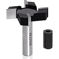 CNC Spoilboard Surfacing Router Bit 1/2" Shank, Slab Flattening Router Bit Carbide Planer Router Bits Wood Milling Cutter Pla