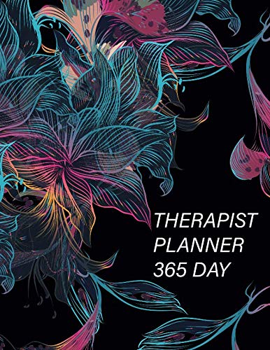 Therapist Planner 365 day: 52 Week Monday To Sunday 8AM To 9PM Hourly Appointment Book contact names by Pink Angel Creative