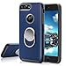 iPhone 7 Plus Case, Comsoon [Ring /Never Drop] Slim Protective Hard Case Cover with 360 Degree Rotating Ring Grip Kickstand Holder - Car Magnet Adsorbing for Apple iPhone 7 Plus (Blue)