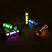 Key Chain Tube Lamp Self Luminous 25 Years Fluorescent Vial Key Ring Hurricane Emergency Survival Lights for Outdoor (Green)