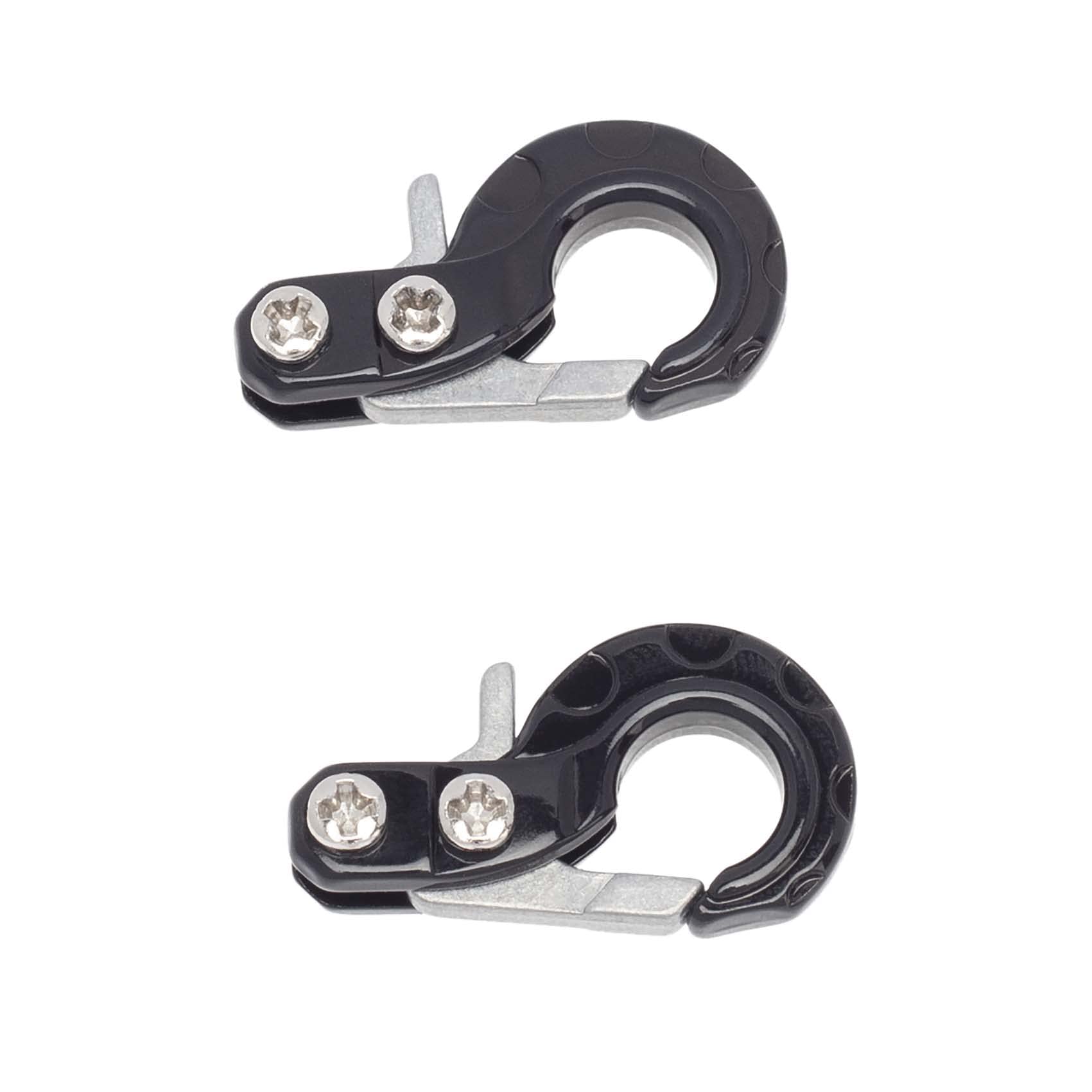 KEEDA RC Crawler Metal Winch Hooks, Trailer Towing Hook Accessories for 1/10 RC Car Axial SCX10 Tamiya RC4WD D90 D110 TF2 TRX4 (Black)