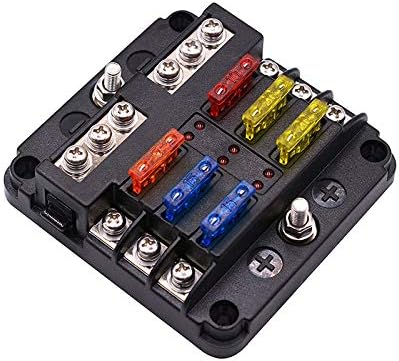 NO LOGO FDD-BAOXIANSI, 6 Way Blade Caja de fusibles autobús Kit de Coche de Barra