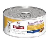 Hill's Science Diet Adult 7+ Small & Toy Savory Stew Chicken & Vegetables Wet Dog Food, 5.5-Ounce Can, 24-Pack