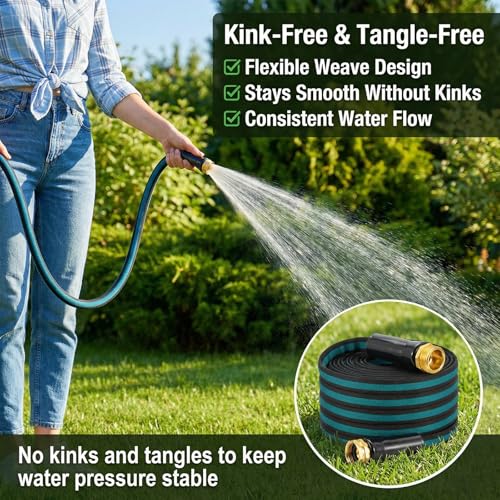 50FT Lightweight Garden Hose – Kink-Resistant, Flexible, High-Pressure Hose for Outdoor Watering, photo 8
