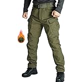 WINRKERY Men's Tactical Pants Work Pants Water Resistant Hiking Pants Military Combat Cargo Pants