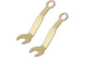 2pcs Pocket Door Wrenches, Bi-Fold Closet Door Pivot Adjustment Tool 3/8in Open Wrench 3in Length for RV Sliding Door Hanger 