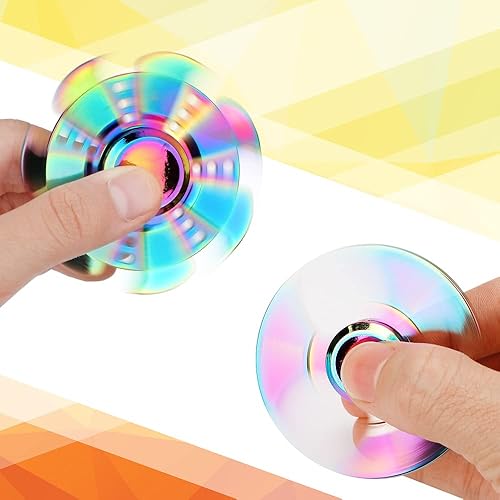 Pack Rainbow Fidget Spinners Pack Stress Relief Toys for Kids