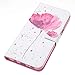 S8 Plus Wallet Case,S8 Plus Flip Case, s8 Plus case, JanCalm [Wrist Strap] [Kickstand] Pattern Premium PU Leather Wallet [Card/Cash Slots] Flip Cover + Stylus (A Flower)