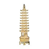 BRABUD 8.7'' Alloy Fengshui 9 Level Pagoda Wenchang