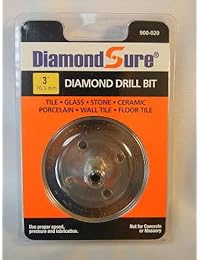 Broca diamante de 3.012 in DiamondSure para cristal, azulejo, granito, cerámica, piedra, porcelana