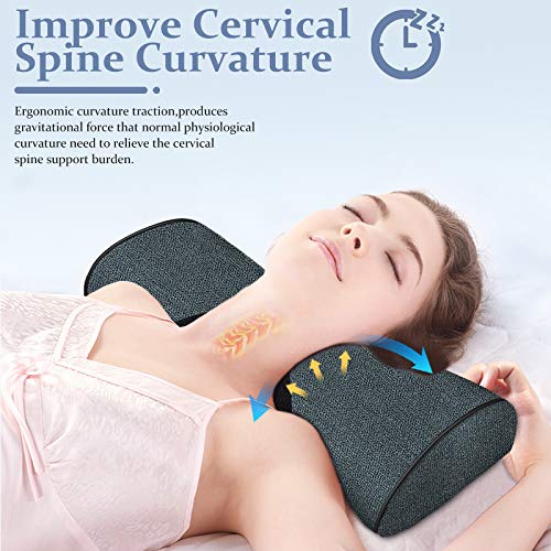 Neck Cervical Pillow for Stiff Neck Pain Relief,HeightAdjustable