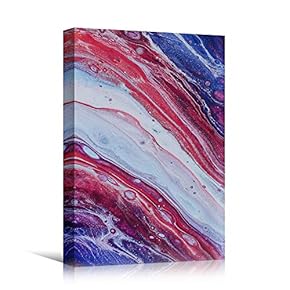 signwin Canvas Wall Art Liquid Abstract Colorful Decorative...