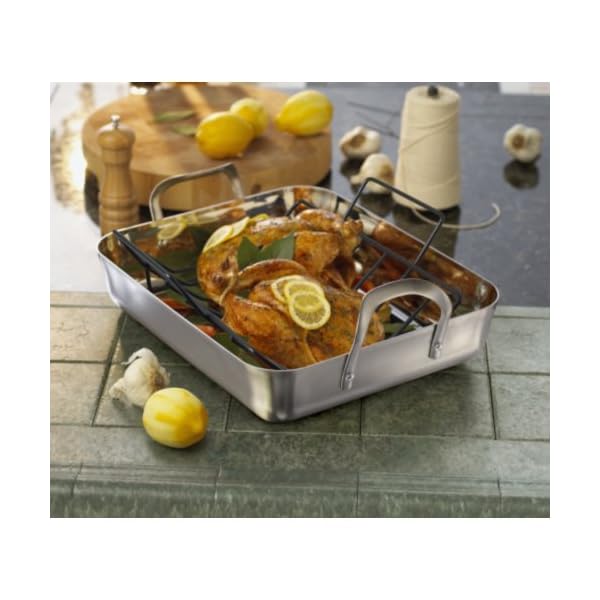 Calphalon Contemporary 16Inch Stainless Steel Roasting Pan with Rack