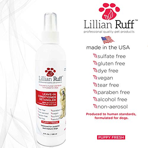 Lillian Ruff Leavein Dog Conditioner & Detangler Spray pH Balanced