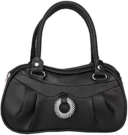 LLguz Women Fashion Pure Color Zipper Handbag Shoulder Bag Square Tote Ladies Purse, Elegant Girls Square Handbag Crossbody Bag