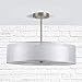 Linea di Liara Grazia 20 inch 3 Light Drum Chandelier Ceiling Light - Brushed Nickel LL-P117-BN