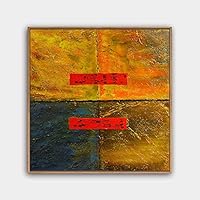 Framed Canvas Wall Art Abstract Canvas Prints Home Artwork Decoration for Living Room,Bedroom - 16x16 inches