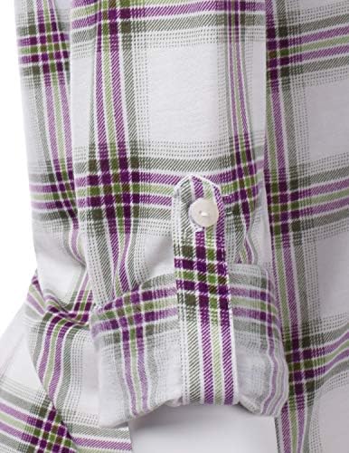 JJ Perfection Women's Long Sleeve Collared Button Down Plaid Flannel Shirt 4 JJ Perfection Women's Long Sleeve Collared Button Down Plaid Flannel Shirt